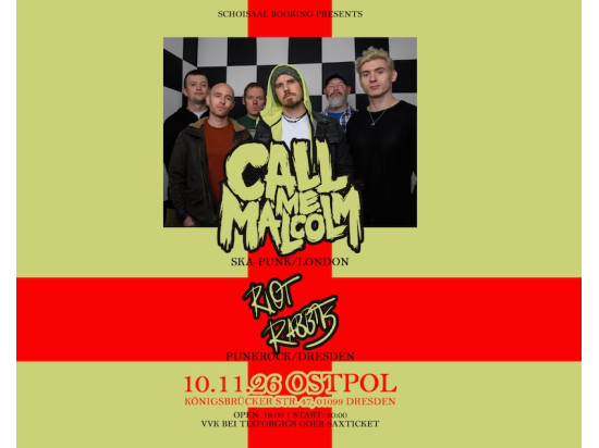 Tickets für Call Me Malcolm in Dresden